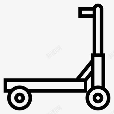 滑板车运输工具玩具概述图标图标