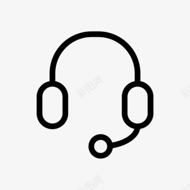 耳机麦克风大图标图标