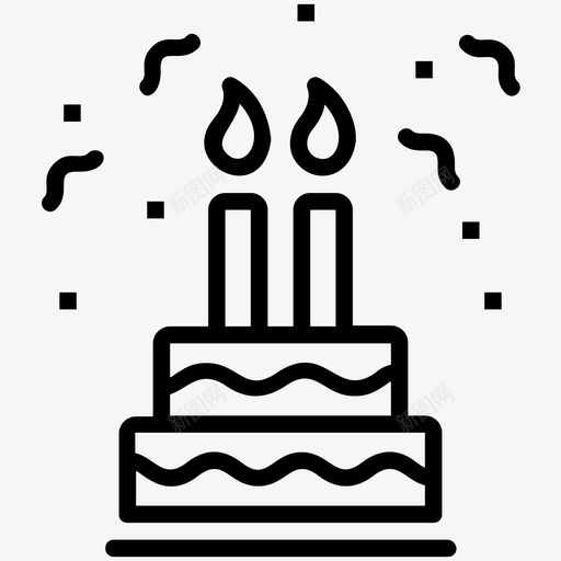生日蛋糕生日蛋糕装饰生日派对图标svg_新图网 https://ixintu.com 庆祝蛋糕 生日派对 生日糕点 生日蛋糕 生日蛋糕装饰 餐厅线图标