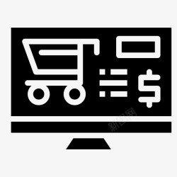网店营销网店营销购物图标高清图片