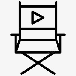 电影座导演椅影院椅导演座图标高清图片