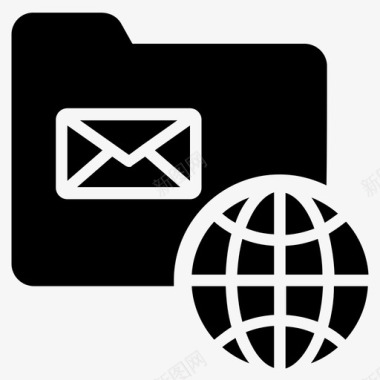 全球文件交付全球物流国际交付图标图标