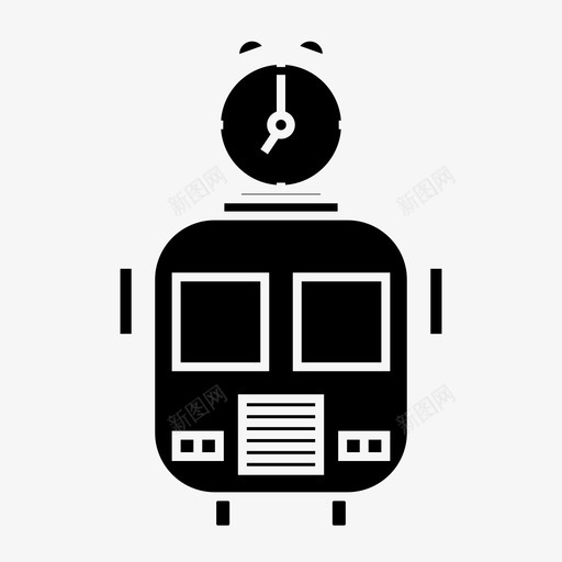 公共汽车长途汽车公共交通图标svg_新图网 https://ixintu.com 公共交通 公共汽车 学校 时间 长途汽车