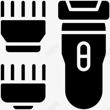 电动剃须刀脱毛器脱毛装置图标图标