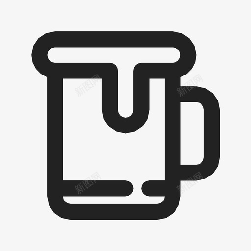啤酒饮料泡沫图标svg_新图网 https://ixintu.com 品脱 啤酒 泡沫 玻璃杯 饮料