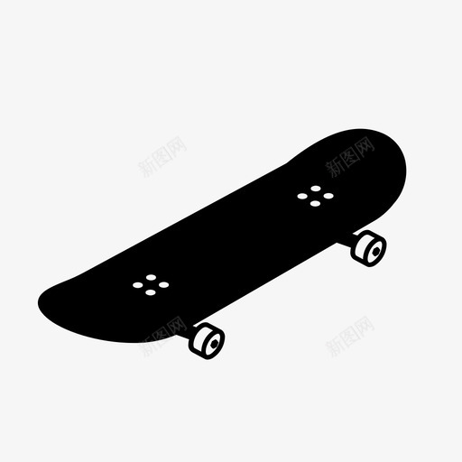 滑板轮子木头图标svg_新图网 https://ixintu.com 完全随机 木头 滑板 轮子