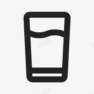 水饮料玻璃杯图标图标