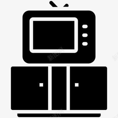 电视液晶显示器电视广播图标图标