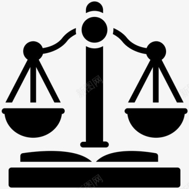 正义的尺度法律和正义雕文图标图标
