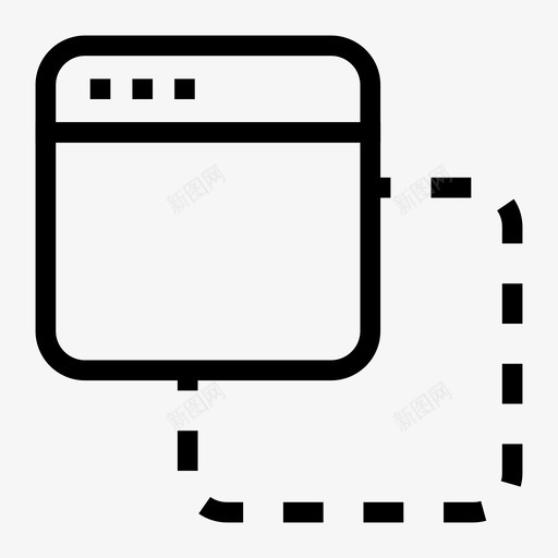 网页浏览器internet图标svg_新图网 https://ixintu.com internet 浏览器 窗口 窗口和应用程序 网页 联机