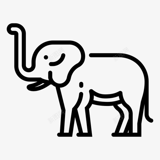 大象非洲野生动物图标svg_新图网 https://ixintu.com 动物园 动物园欢迎来到动物园 大象 野生动物 非洲