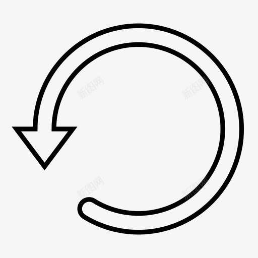 刷新循环重新加载图标svg_新图网 https://ixintu.com ui元素 刷新 圆箭头 循环 重复 重新加载
