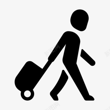 旅客行李旅游图标图标