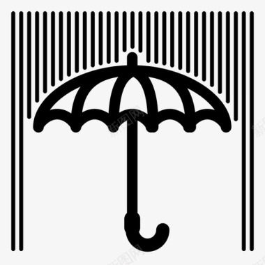 雨干伞图标图标
