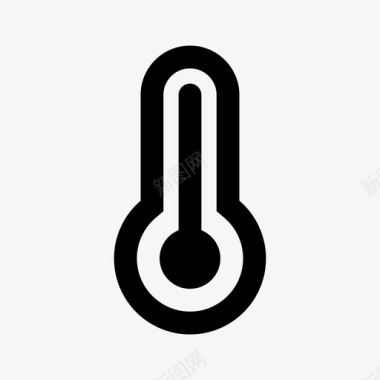 温度计炎热季节图标图标