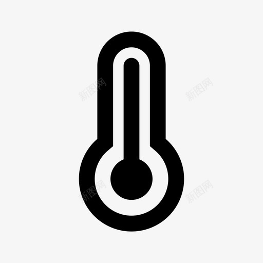 温度计炎热季节图标svg_新图网 https://ixintu.com 夏季 天气 季节 温度 温度计 炎热
