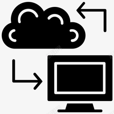 云连接大数据云网络图标图标