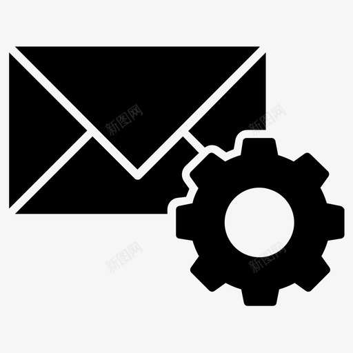 邮件设置电子邮件管理网络和通信图示符图标svg_新图网 https://ixintu.com 电子邮件管理 网络和通信图示符图标 邮件设置