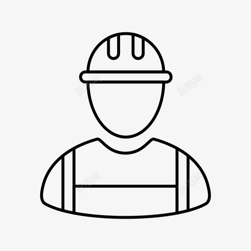 工人工程师头盔图标svg_新图网 https://ixintu.com 专业 头盔 工人 工程师 生产线
