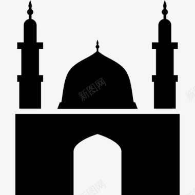 清真寺建筑我镇上的公共建筑图标图标