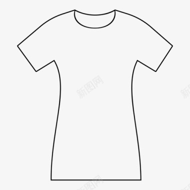 女式t恤图案t恤图标图标