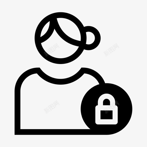 安全性头像个人资料图标svg_新图网 https://ixintu.com 个人资料 头像 安全性 用户