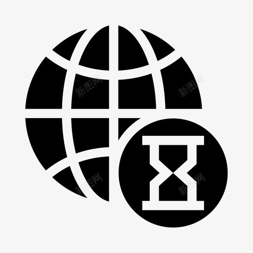 全球沙漏地球定时器图标svg_新图网 https://ixintu.com 世界 全球沙漏 地球 定时器 网络共享