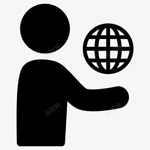 全球全球商业全球化图标svg_新图网 https://ixintu.com 人们给予 全球 全球化 全球商业 国际