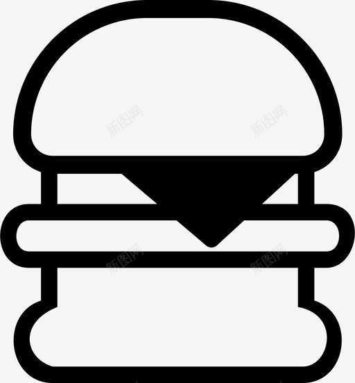 快餐汉堡奶酪汉堡图标svg_新图网 https://ixintu.com 奶酪汉堡 快餐 汉堡 汉堡包 餐食