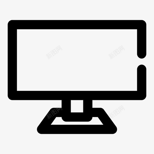 屏幕计算机监视器图标svg_新图网 https://ixintu.com 屏幕 工作站 服务器 监视器 硬件 计算机