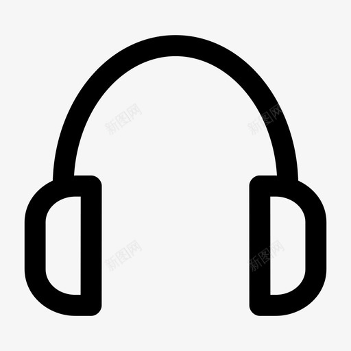耳机dj听筒图标svg_新图网 https://ixintu.com dj 听筒 声音 硬件粗体 耳机