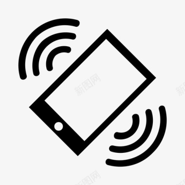 商务电话铃声图标图标