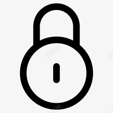 挂锁门锁复古锁图标图标