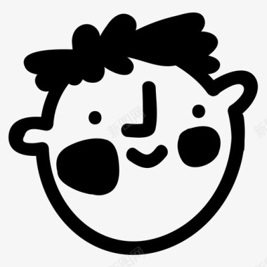 脸卡通漫画图标图标