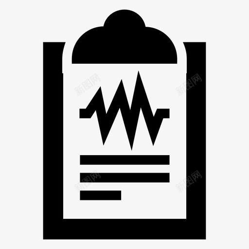 医疗报告剪贴板文件图标svg_新图网 https://ixintu.com 剪贴板 医疗和健康 医疗报告 文件 笔记