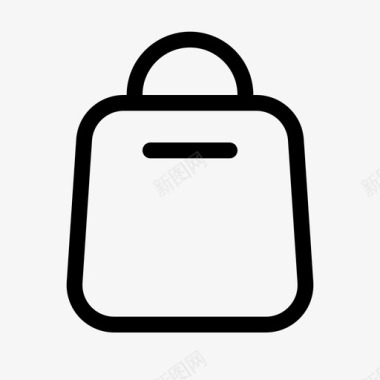 购物袋纸袋基本图标集图标