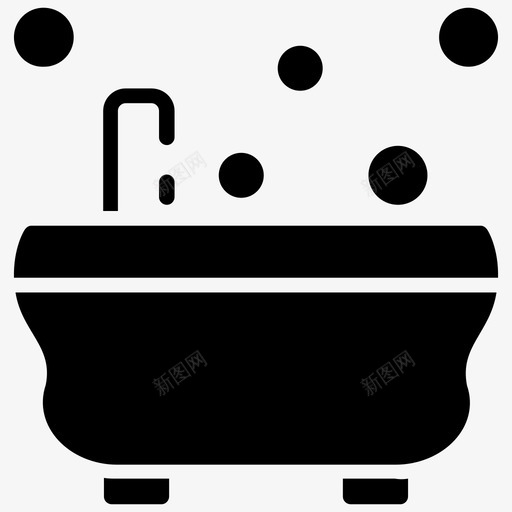 按摩浴缸浴缸热水浴图标svg_新图网 https://ixintu.com 按摩浴缸 放松浴缸 浴缸 淋浴浴缸 热水浴 美容院雕文图标