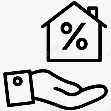 按揭房屋利息房屋价值图标图标