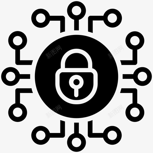 网络安全数据保护互联网安全图标svg_新图网 https://ixintu.com 互联网安全 数据保护 编程字形图标 网络安全