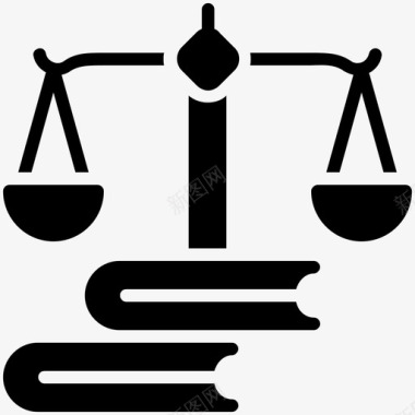 教育法法律与正义雕文图标图标