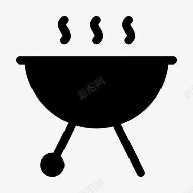 烧烤烤肉聚会图标图标