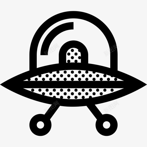 飞碟外星人外星生物图标svg_新图网 https://ixintu.com 外星人 外星生物 宇宙飞船 杂点 飞碟 飞行