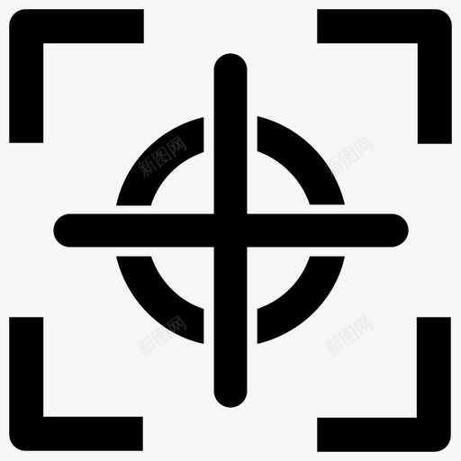 目标焦点瞄准枪瞄准镜图标svg_新图网 https://ixintu.com 枪瞄准镜 狙击手瞄准镜 狙击镜头 目标焦点 瞄准 网页设计字形图标
