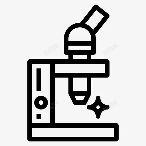 显微镜生物学微生物图标svg_新图网 https://ixintu.com 医院 微生物 显微镜 生物学 科学