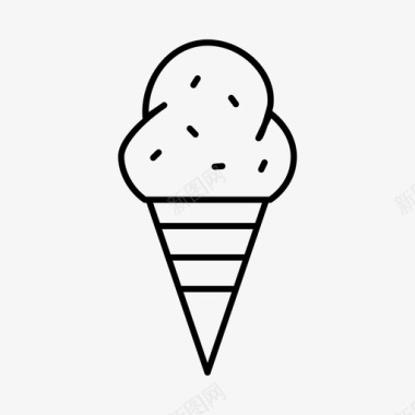 冰淇淋筒饮料假日图标图标
