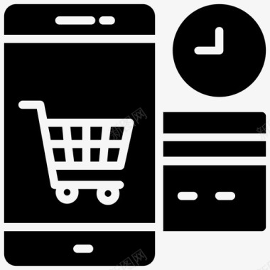 网上购物商业物流电子商务图标图标