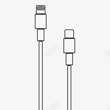 lightning到usbclightning到usbc电缆图标图标