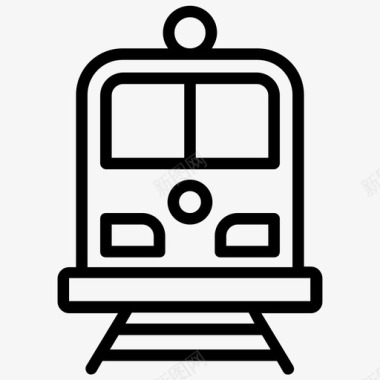 火车货物列车铁路货运图标图标