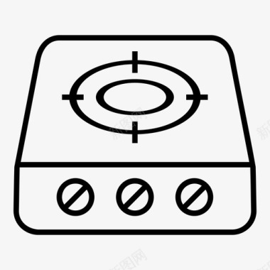 炉灶炊具烹饪图标图标