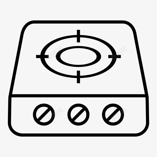 炉灶炊具烹饪图标svg_新图网 https://ixintu.com 厨房 炉灶 炊具 烹饪 煤气炉